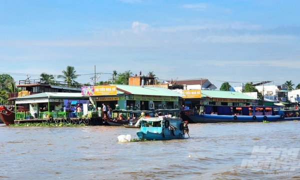 Introducing OCOP products into the tourism and business system on the Cai Rang Floating Market